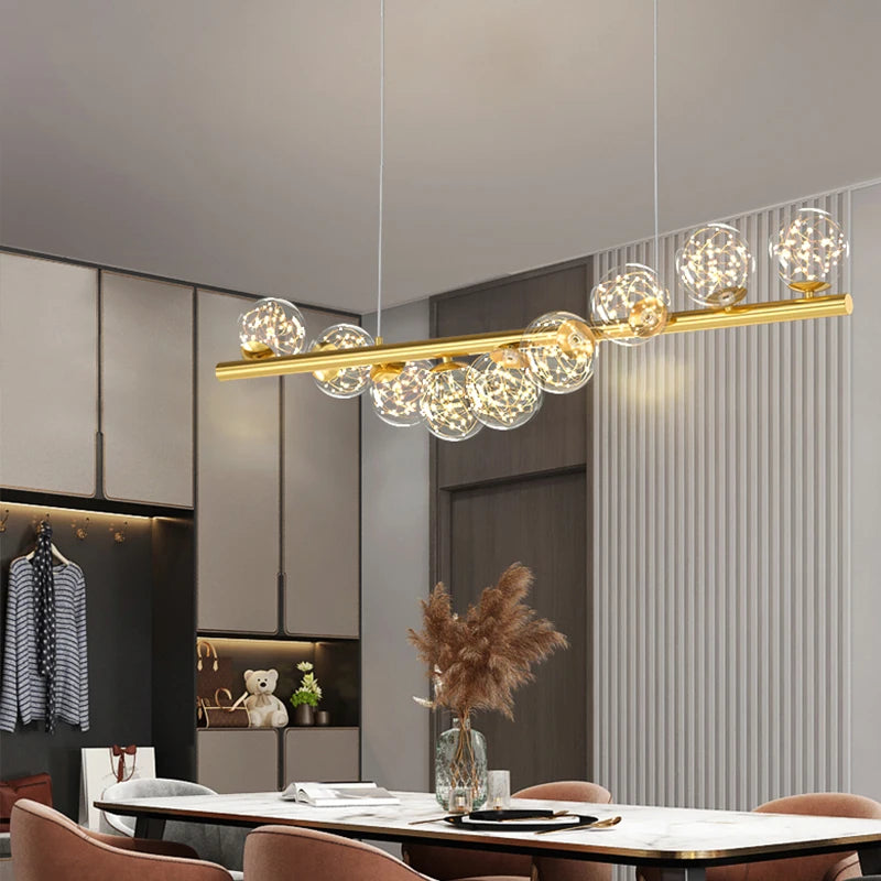 Nordic Glass ball Pendant Lights For Dining room and Kitchen