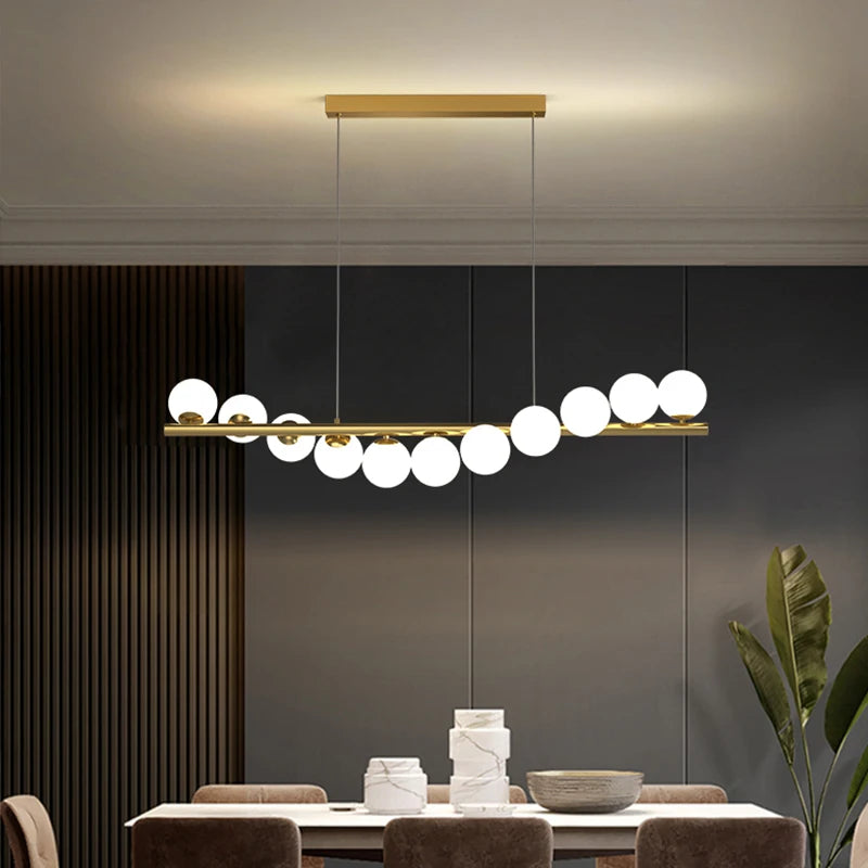 Nordic Glass ball Pendant Lights For Dining room and Kitchen