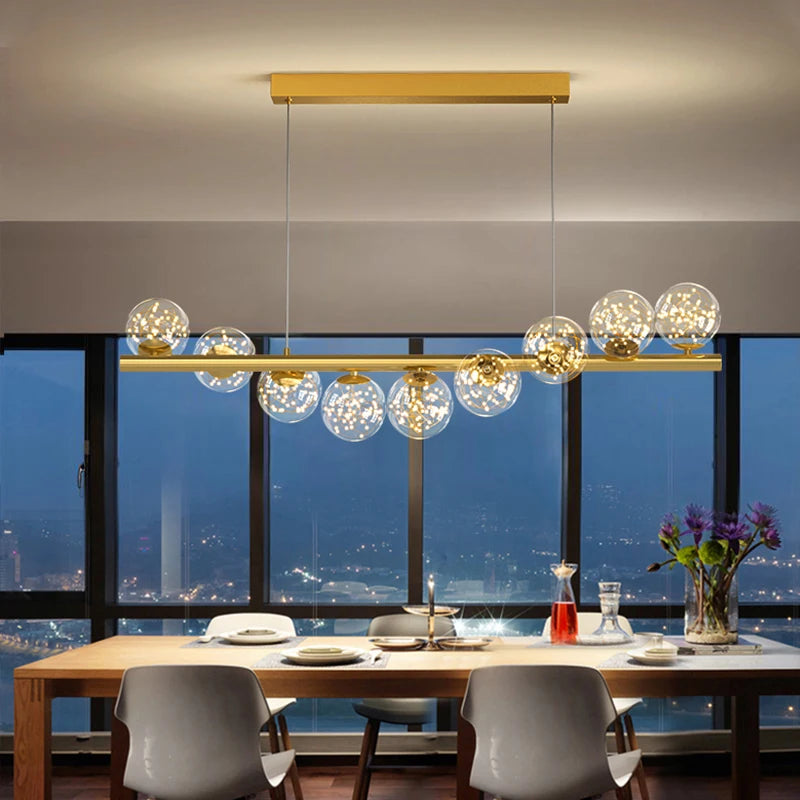 Nordic Glass ball Pendant Lights For Dining room and Kitchen