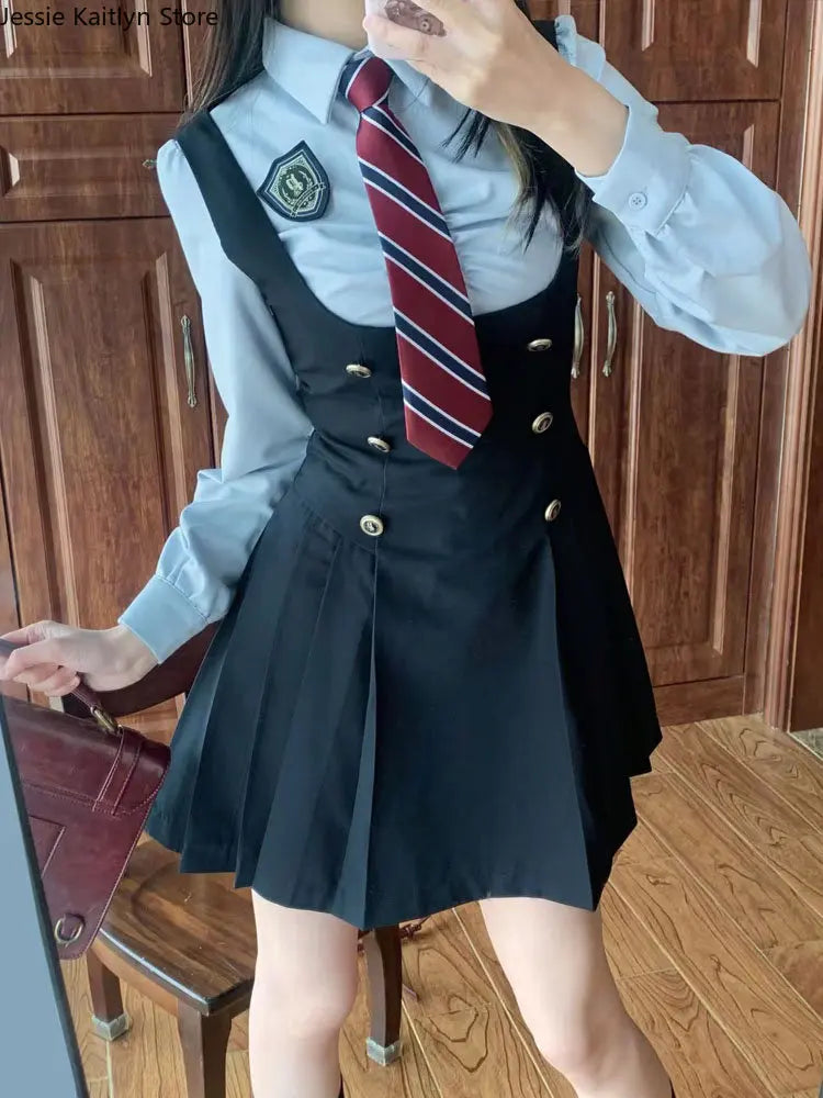 Japanese Kawaii JK School Uniform Summer Cute Slim Shirt Uniform