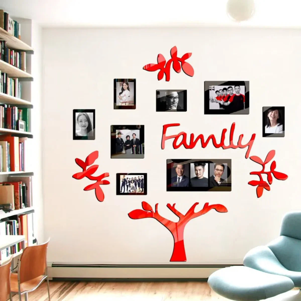 3D Family Photo Frame Wall Sticker
