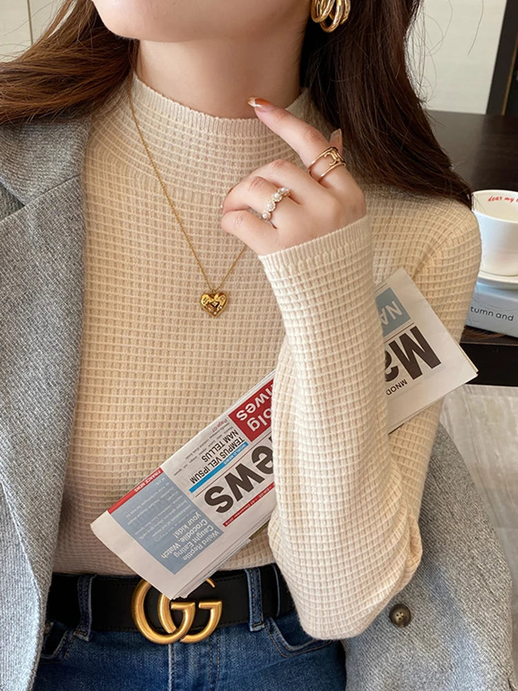 Women Autumn Winter Turtleneck Sweater