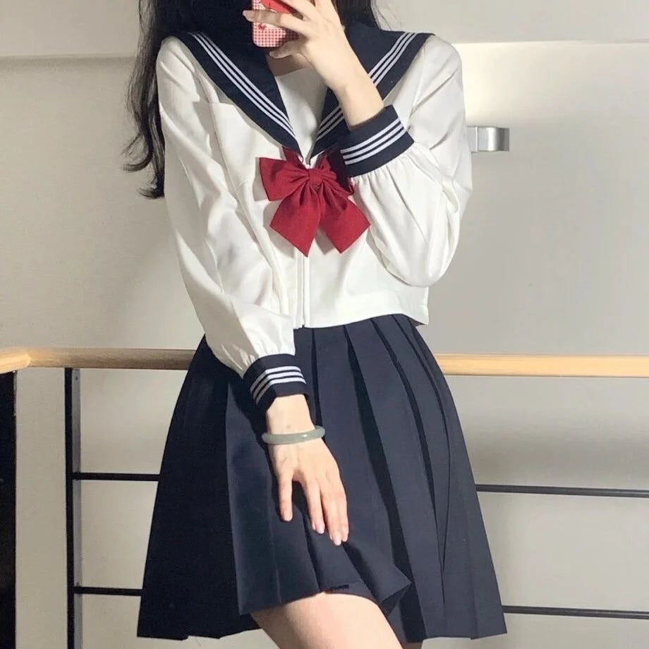 Japanese School Uniform Girl Jk Suit Sexy Spring