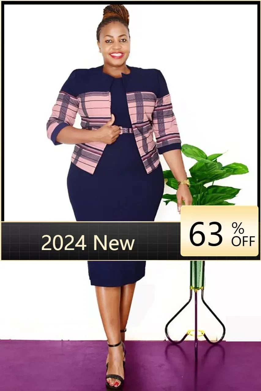 African Dresses for Women Piece Sets Summer Autumn Women