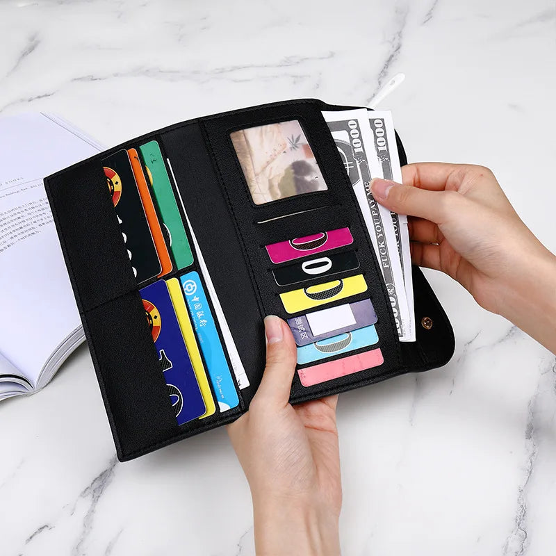 Fashion Luxury Long Wallet Purse Multi-functional