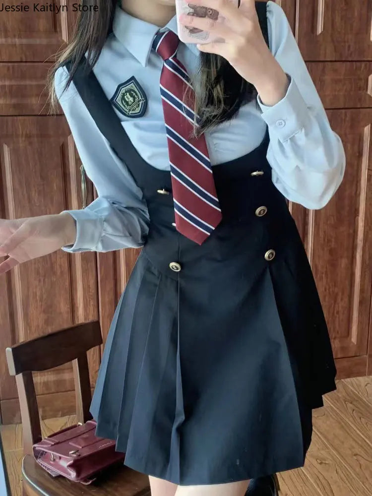 Japanese Kawaii JK School Uniform Summer Cute Slim Shirt Uniform
