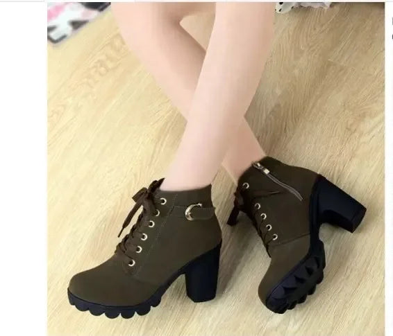 Winter  High Heeled Women Boots
