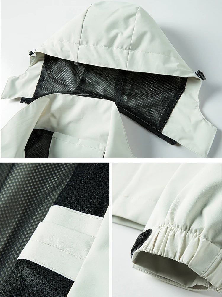 Spring Autumn Casual Jacket Men/Women Outdoor Waterproof