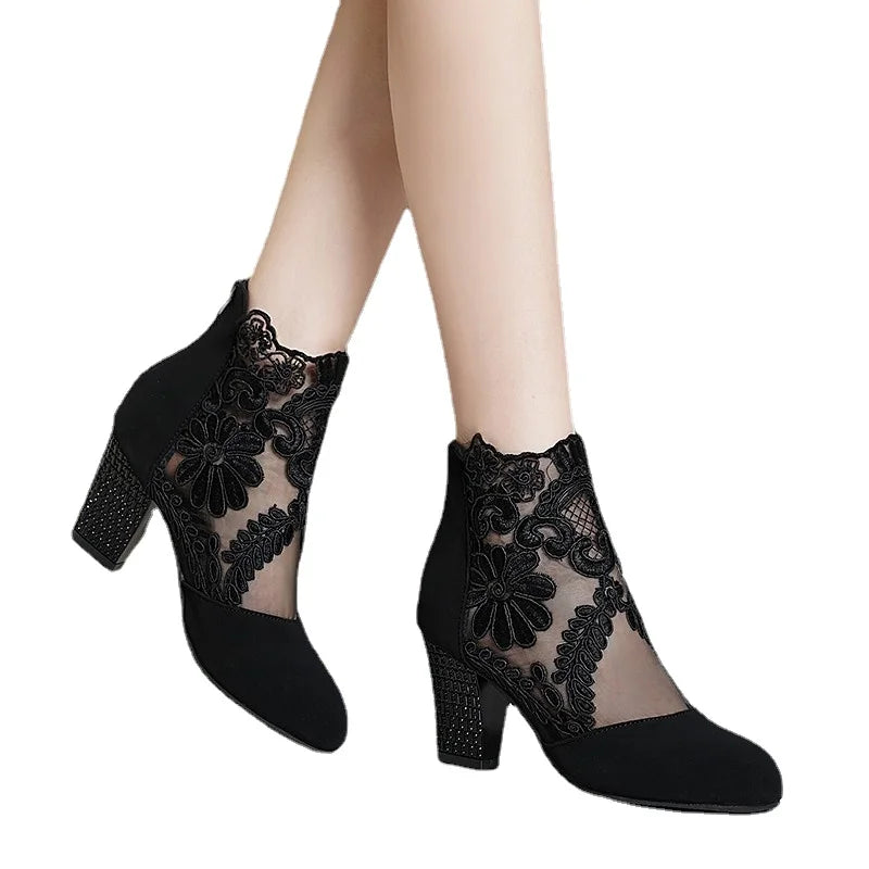 Brand Shoes for Women Zip  Boots