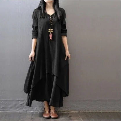 Women Kurties Pakistani Long Sleeve Maxi Dresses