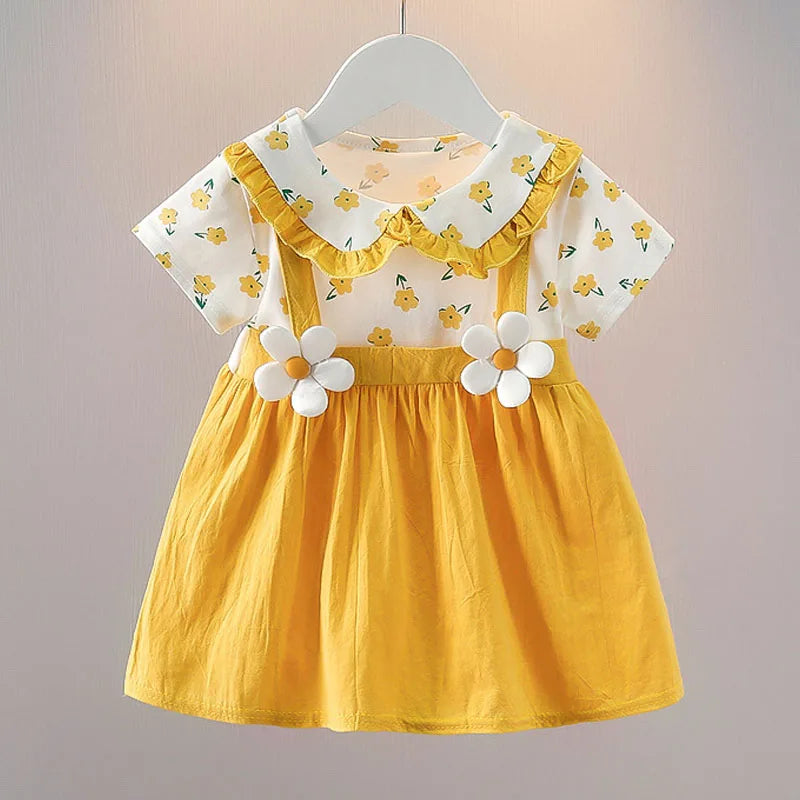 Baby Girl Dress Doll Collar Princess