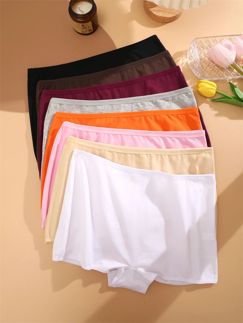 Women's Panties Cotton Seamless Sports Boxers Underwear