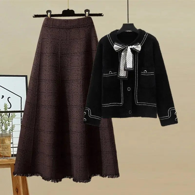 Large Women's Autumn Suit South Korea's New Fashion Bow