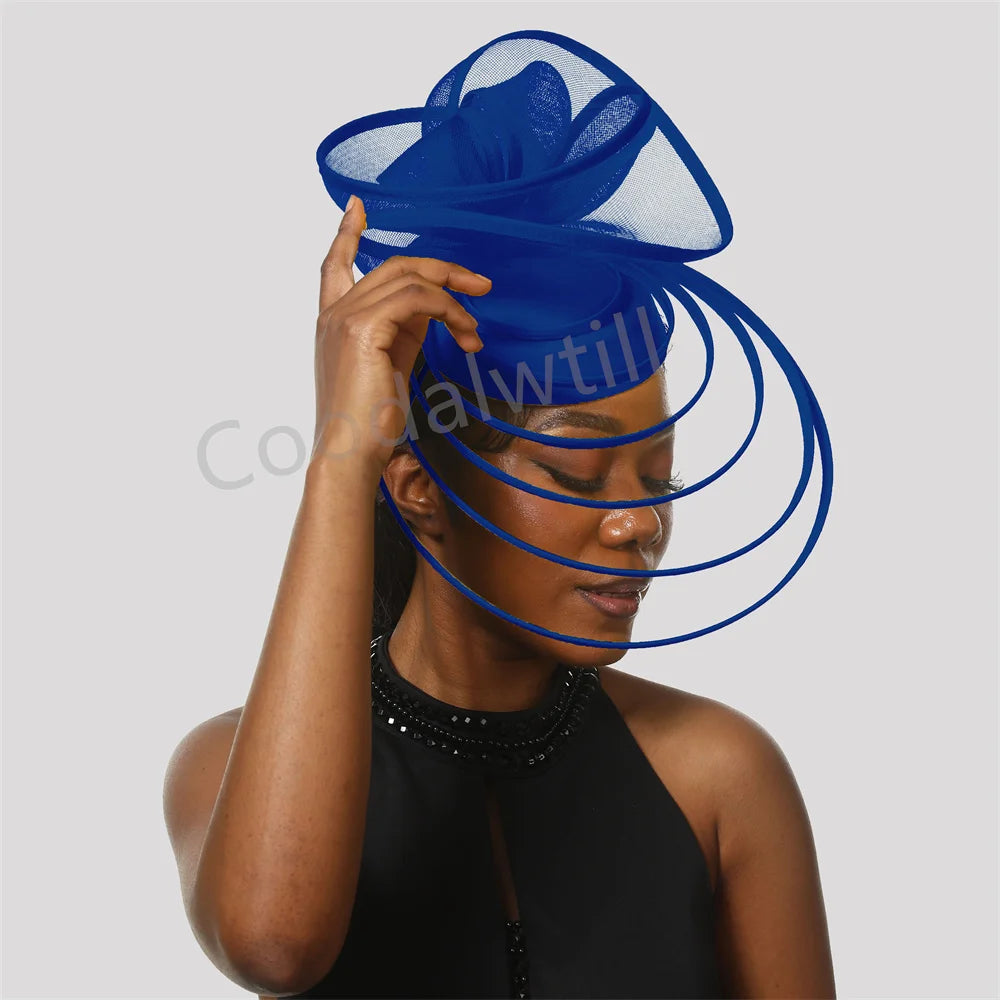Luxury Fascinator Hat Women Wedding Headpiece Mesh Hat