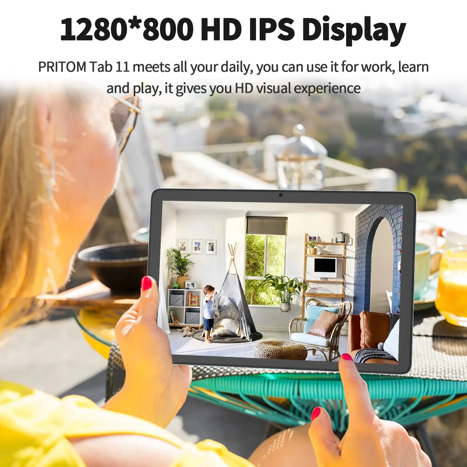 PRITOM TAB11 Android 14 Tablet 10 Inch,