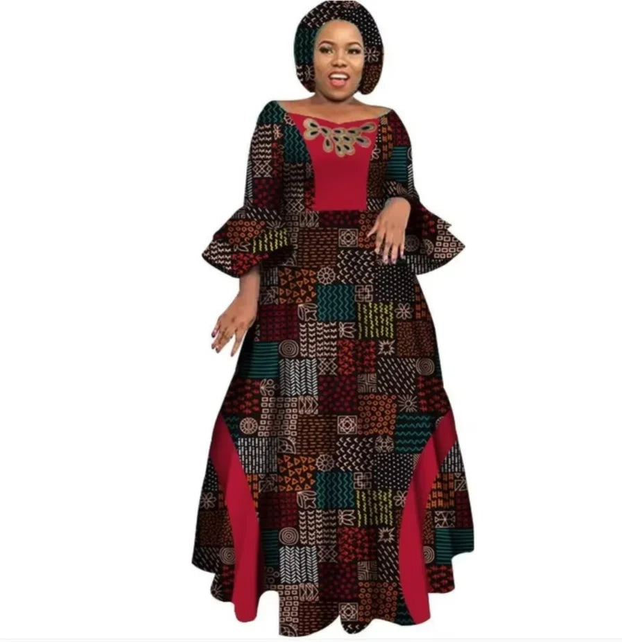 Stock Size Low Price African Tops and Skirt Set for Women