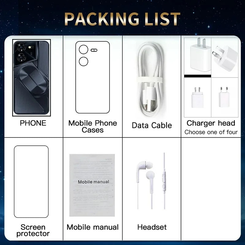 Pova5 Pro Global Version Smartphone 5G 7.3 Inch 16GB+1TB