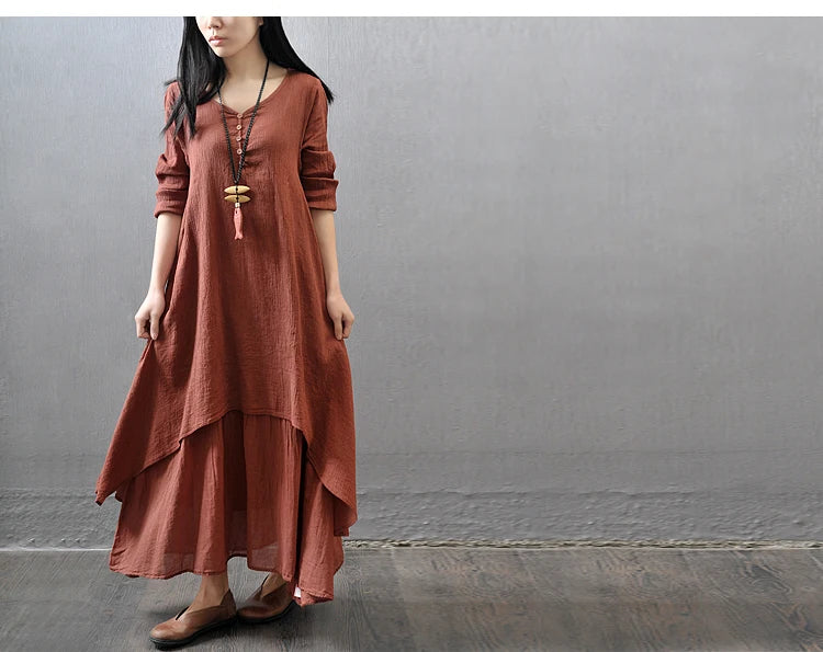 Women Kurties Pakistani Long Sleeve Maxi Dresses