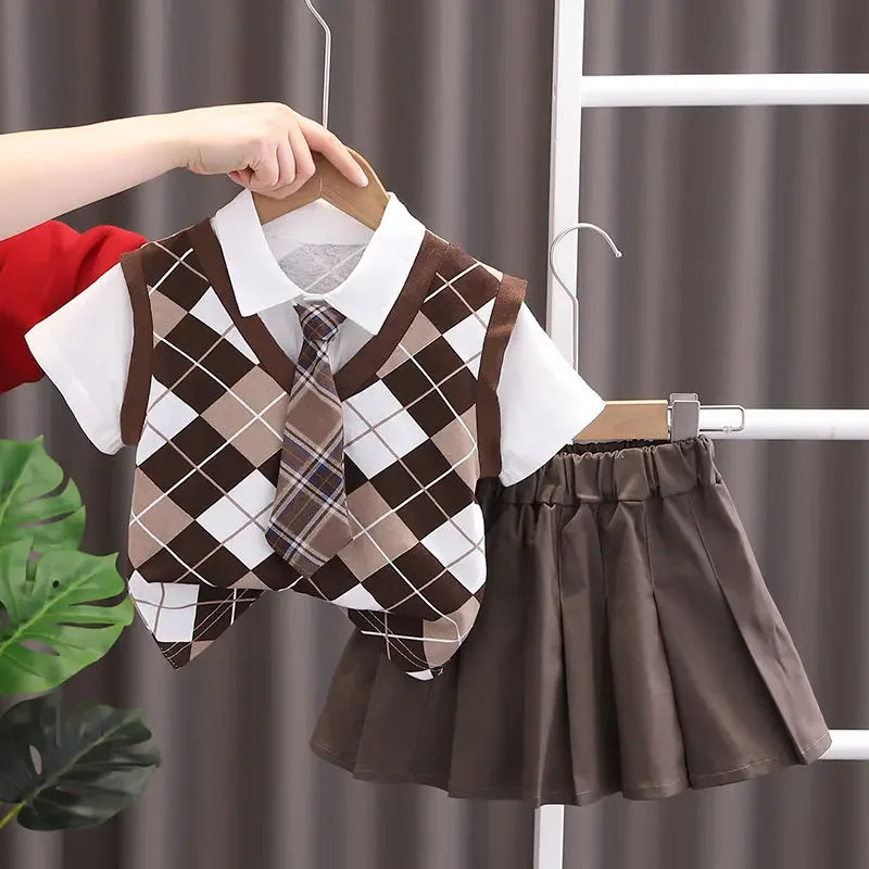 Summer Kids Girls Boys Clothing Toddler Fashion School