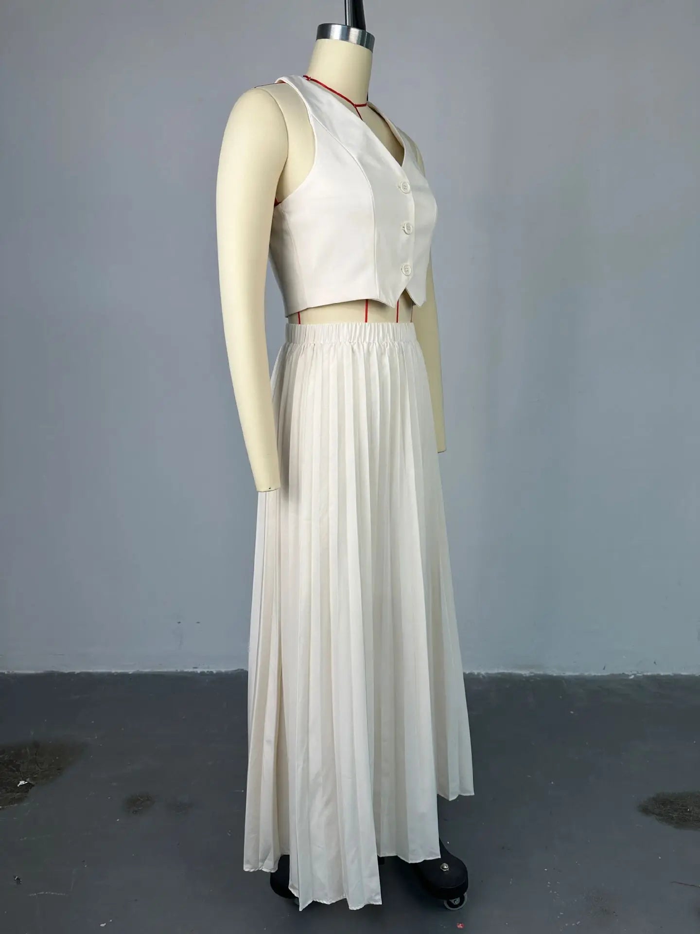 Women's suit new fashion halter waistcoat skirt two-piece set