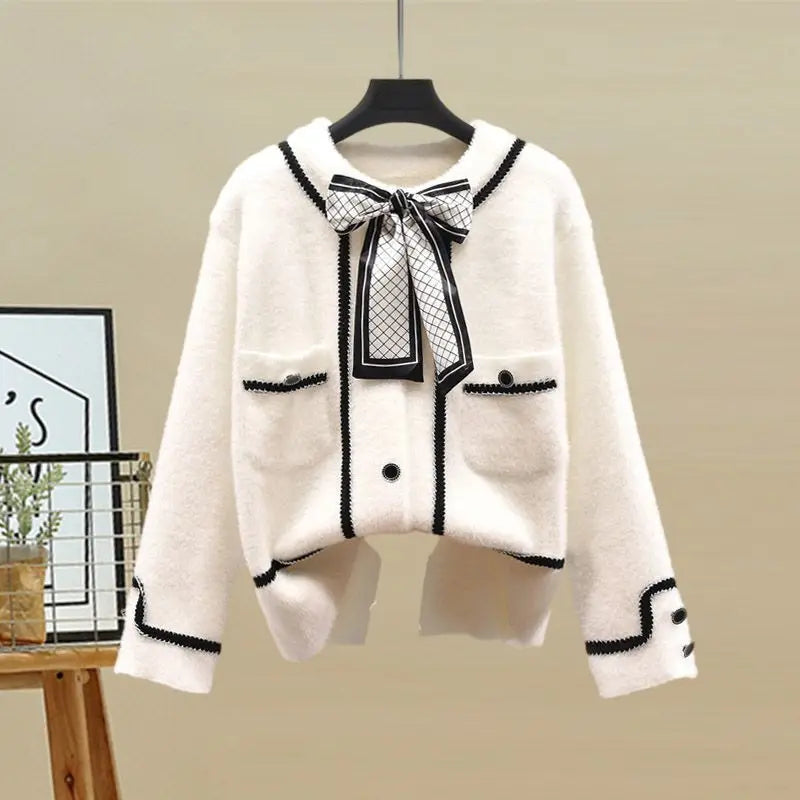 Large Women's Autumn Suit South Korea's New Fashion Bow