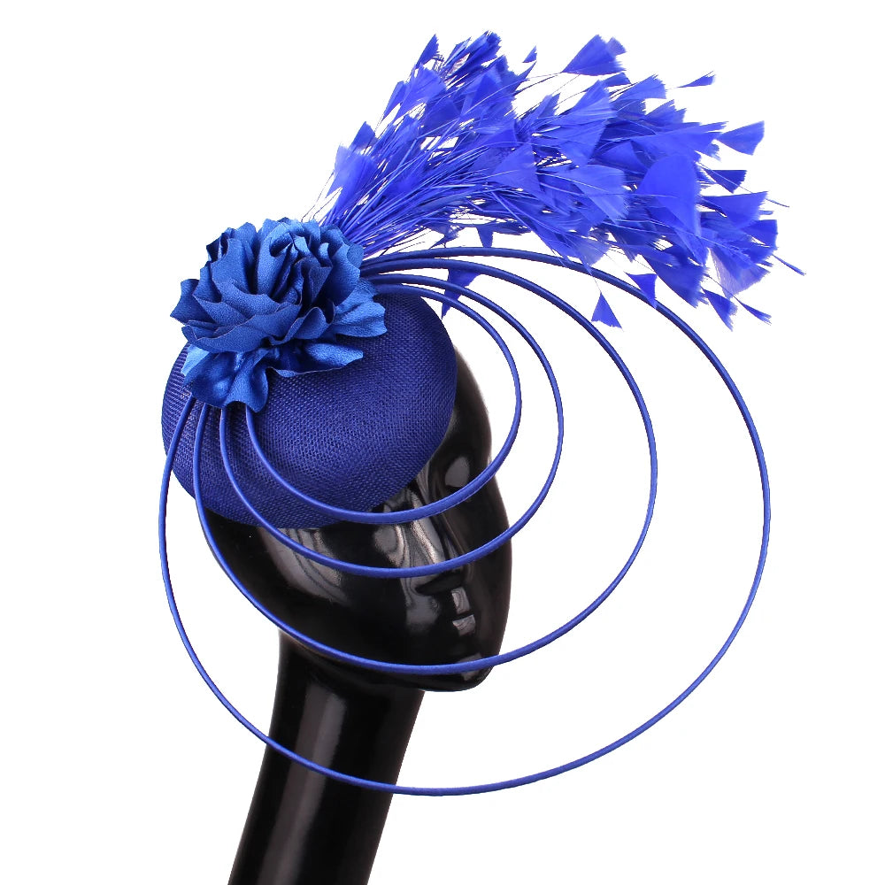 New Beige Race Occasion Fascinator Hats Bowknot Bridal  Church