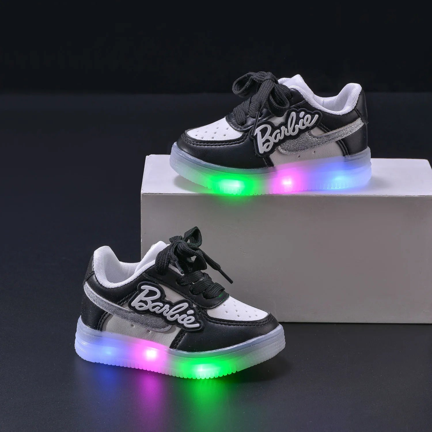 Barbie Shoes Kids Cute LED Shoes