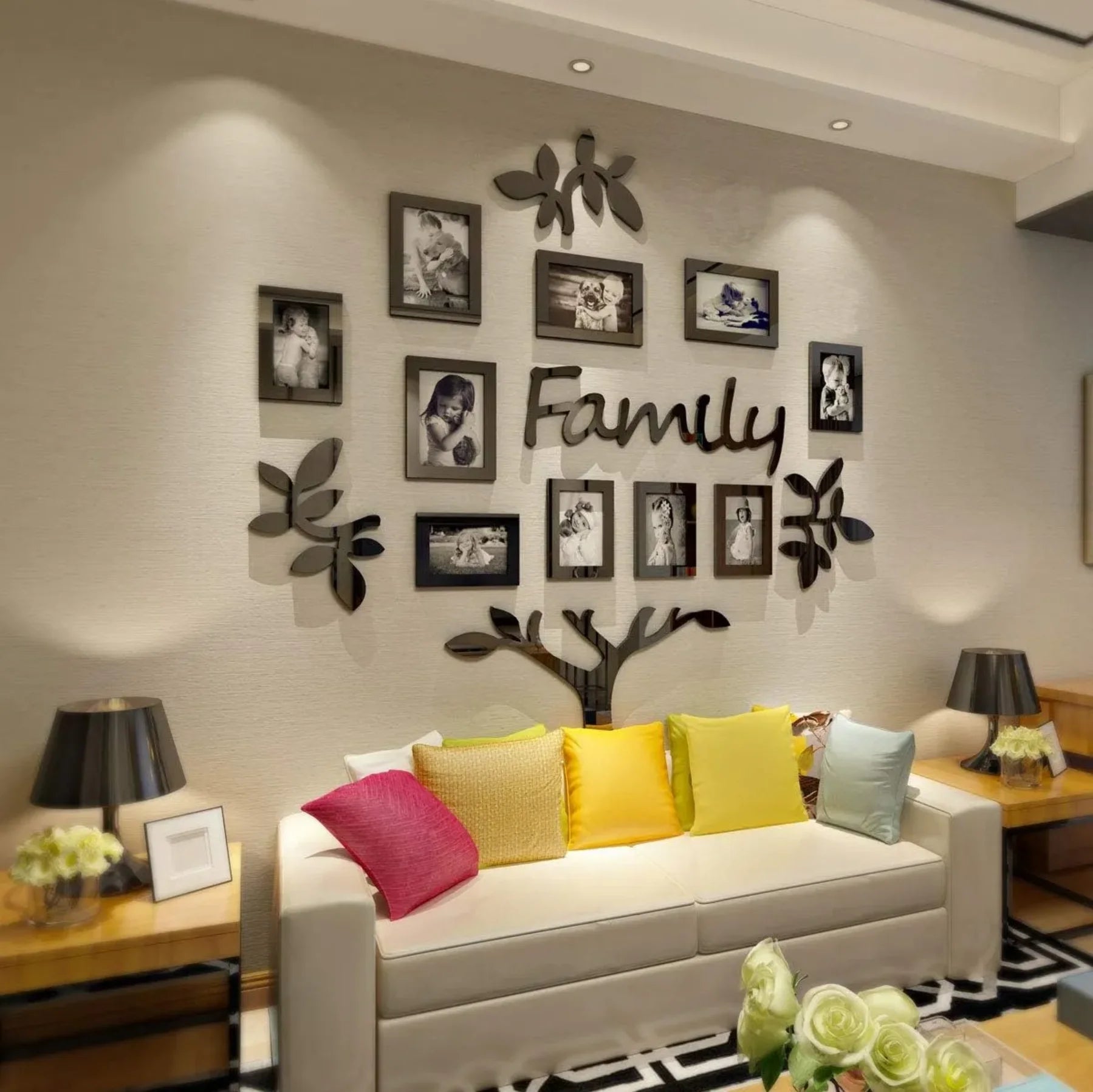 3D Family Photo Frame Wall Sticker