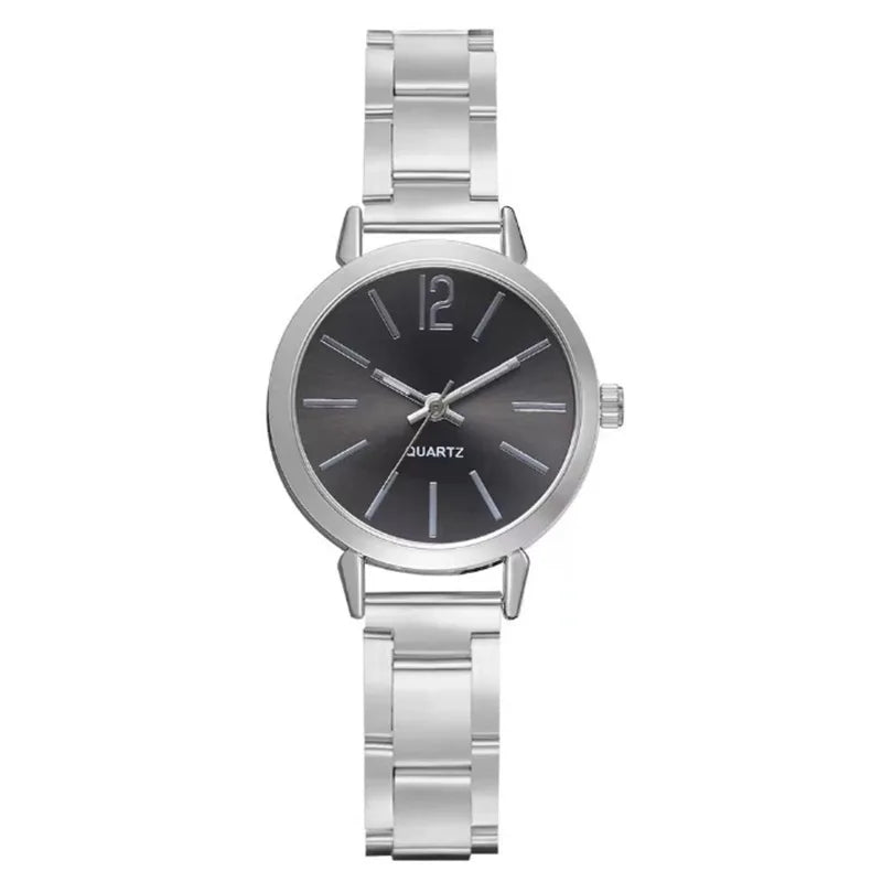 Watch for Women Simple Round Dial Stainless