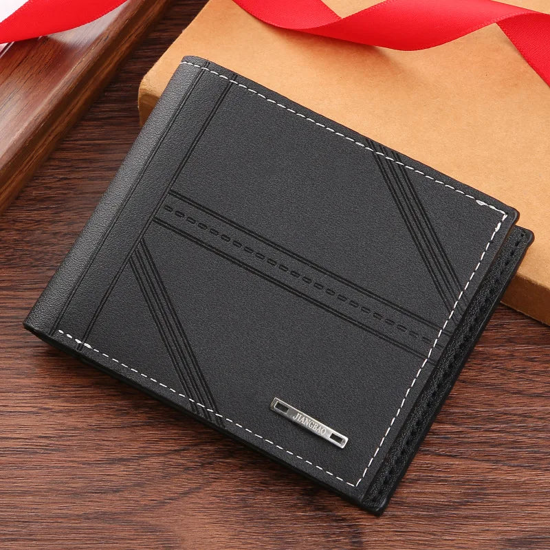 Mens Short Wallet  Soft Leather