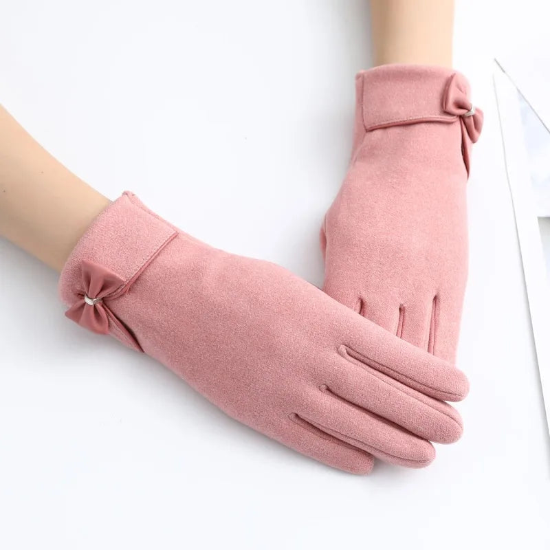 Women Keep Warm Velvet Inside Gloves