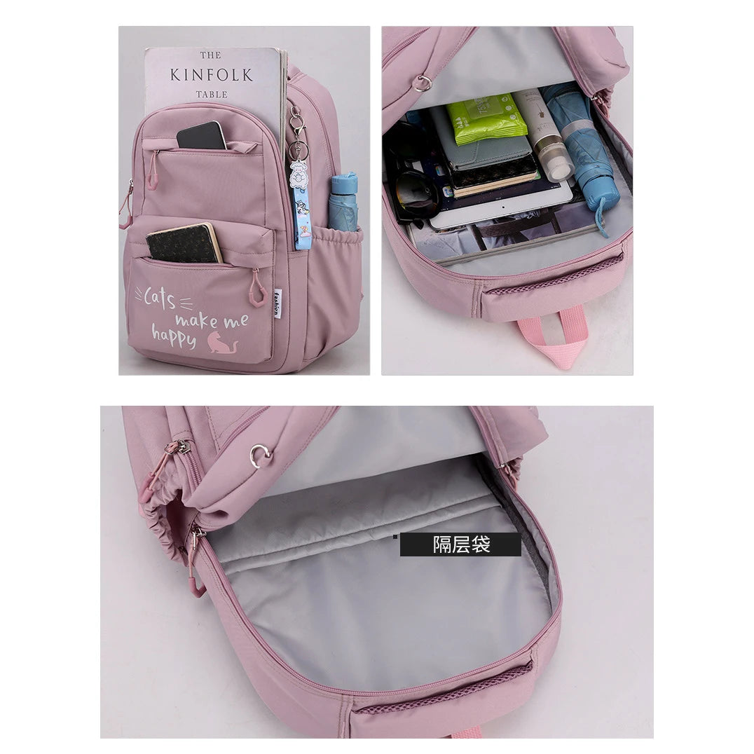 Girl School Bag Backpack Back Pack For Teenager Women