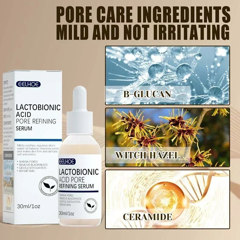 Lactobionic Acid Shrink Pores Facial Serum