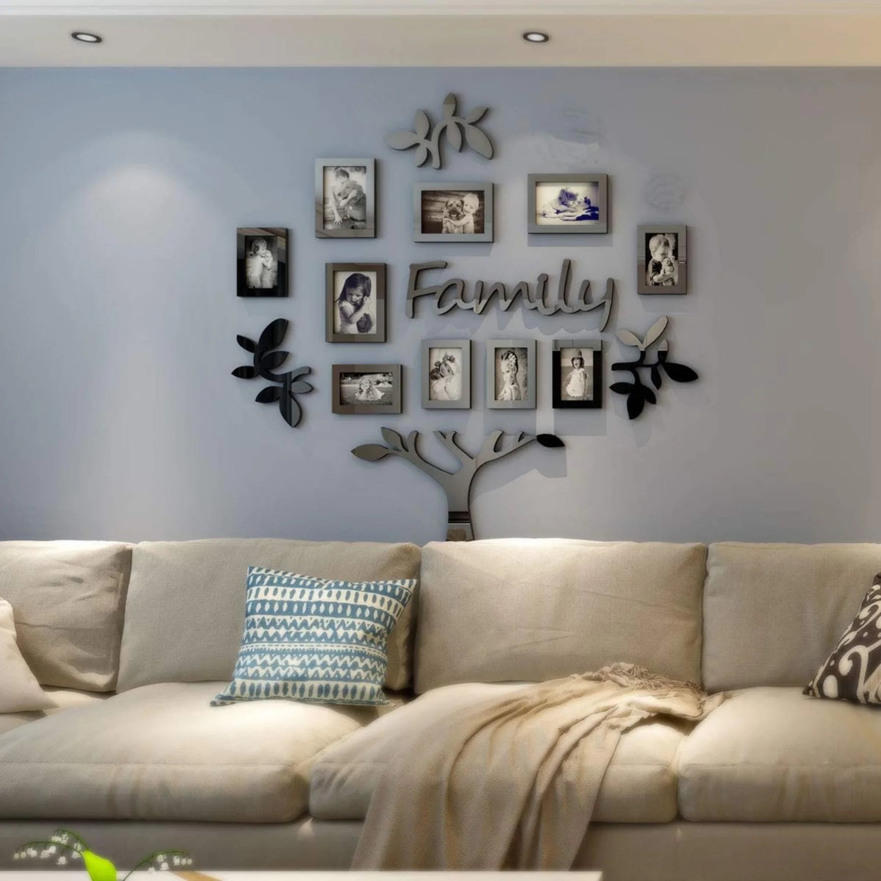 3D Family Photo Frame Wall Sticker
