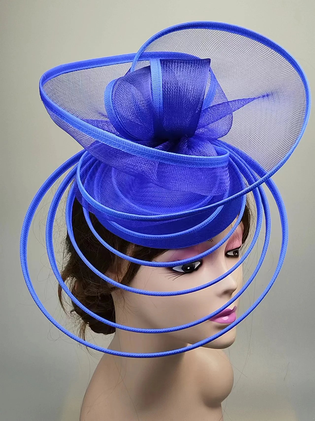 Luxury Fascinator Hat Women Wedding Headpiece Mesh Hat