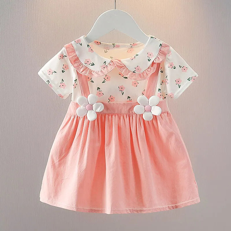 Baby Girl Dress Doll Collar Princess