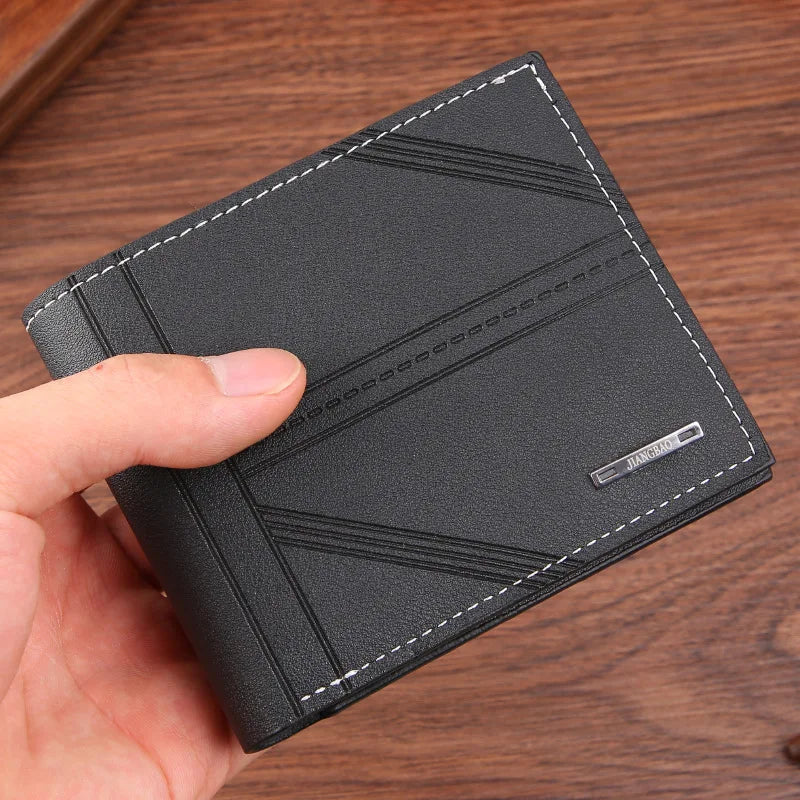 Mens Short Wallet  Soft Leather