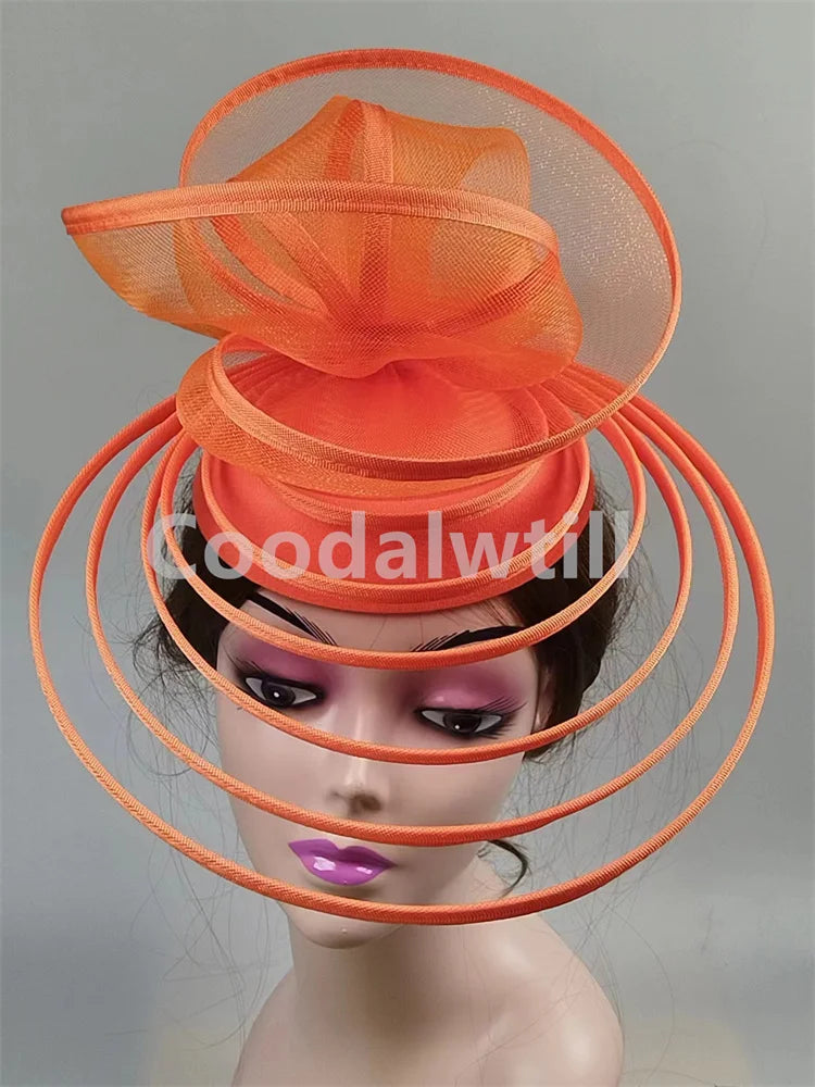 Luxury Fascinator Hat Women Wedding Headpiece Mesh Hat