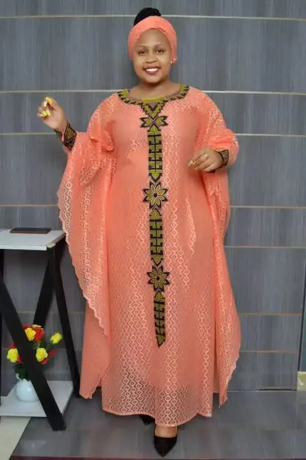 African Dresses for Women Muslim Lace Boubou Dashiki Clothes