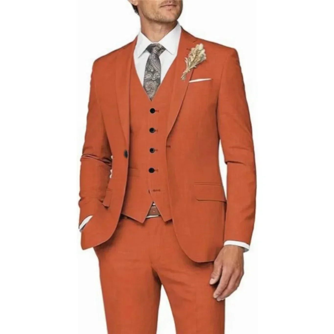 Men Suits High Quality Men's Suit 3 Pieces Blazer Vest Pants