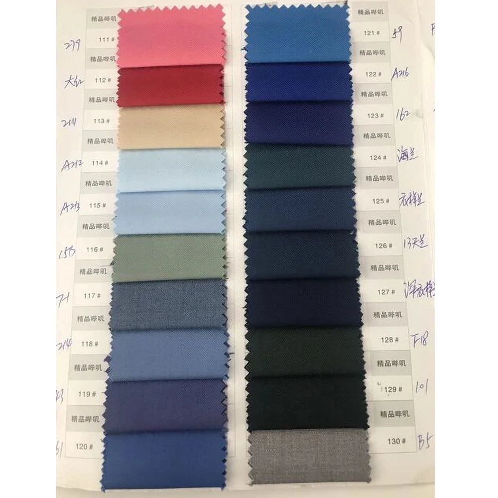 Elegant Blue Men's Suits Slim Fit Male Clothing One Button Notch