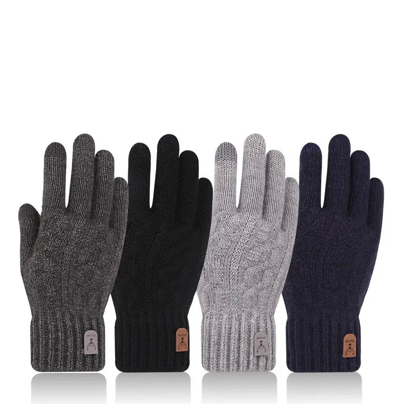 men's warm gloves winter touch screen