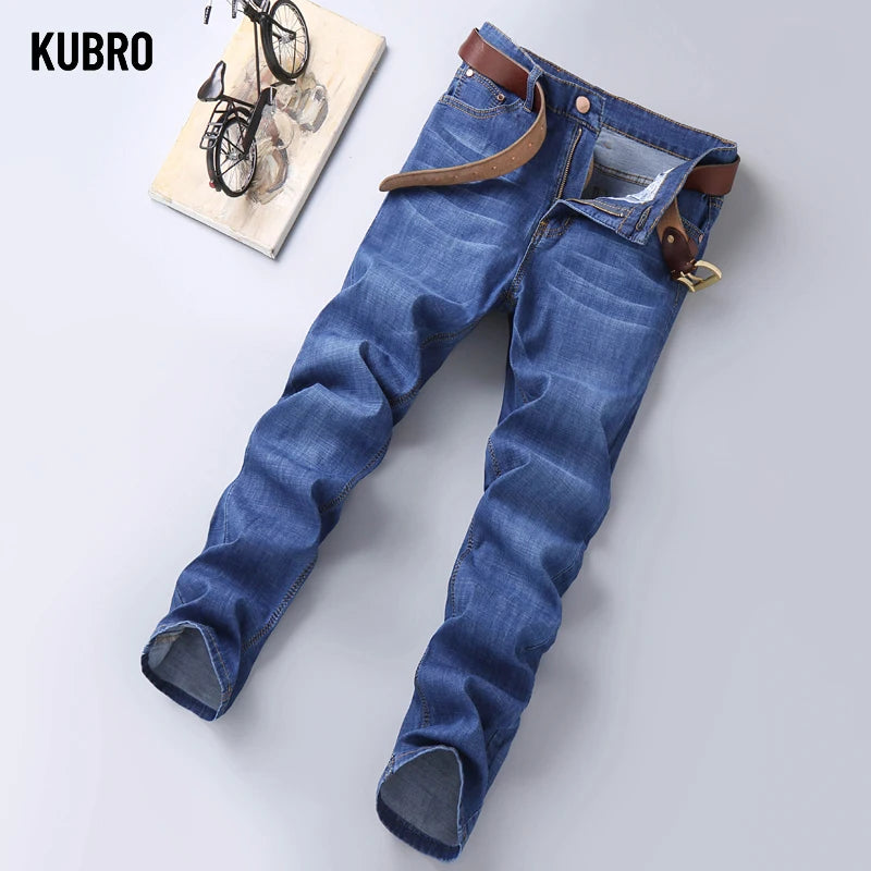 Men Business Stretch Men's Jeans Men Korean Fashion Straightleg