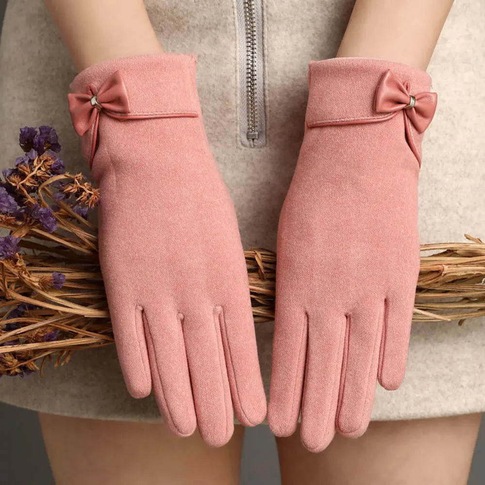 Women Keep Warm Velvet Inside Gloves