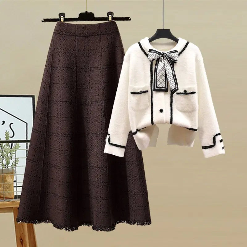Large Women's Autumn Suit South Korea's New Fashion Bow