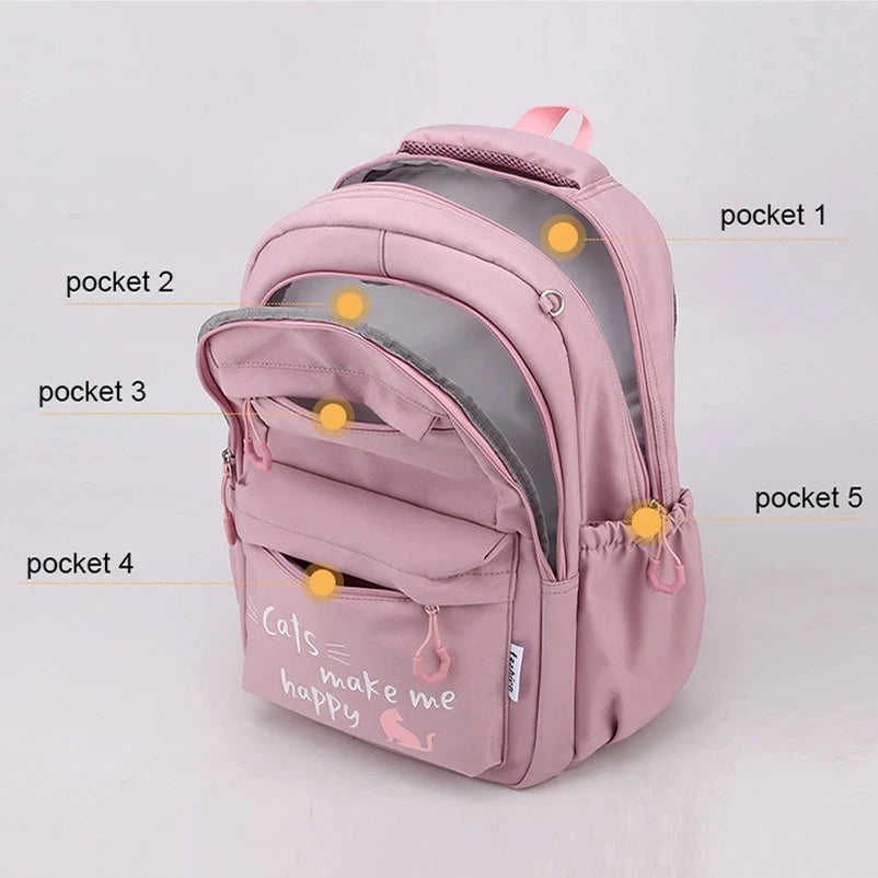 Girl School Bag Backpack Back Pack For Teenager Women