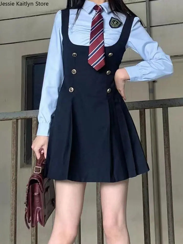 Japanese Kawaii JK School Uniform Summer Cute Slim Shirt Uniform