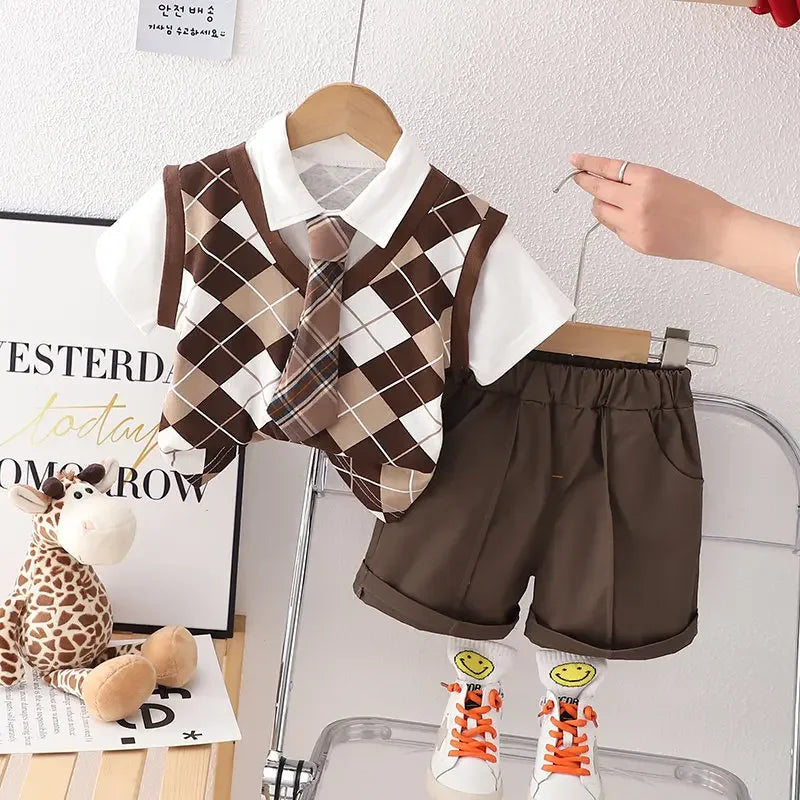 Summer Kids Girls Boys Clothing Toddler Fashion School