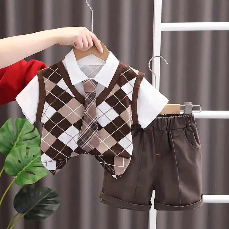 Summer Kids Girls Boys Clothing Toddler Fashion School