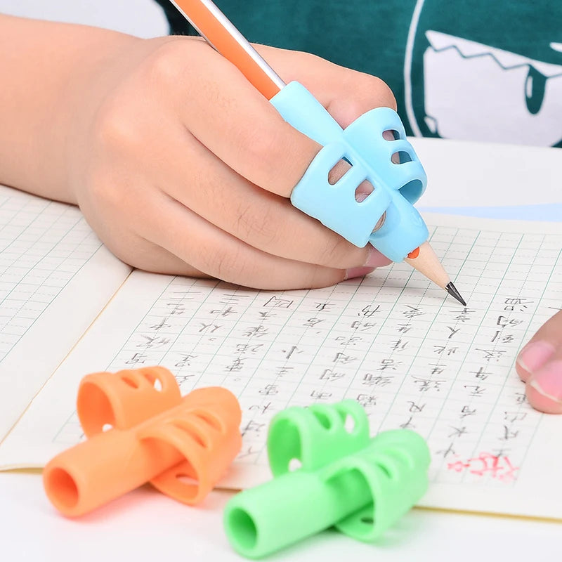 Silicone Pencil Holder Two Fingers Children Writing Training Tool